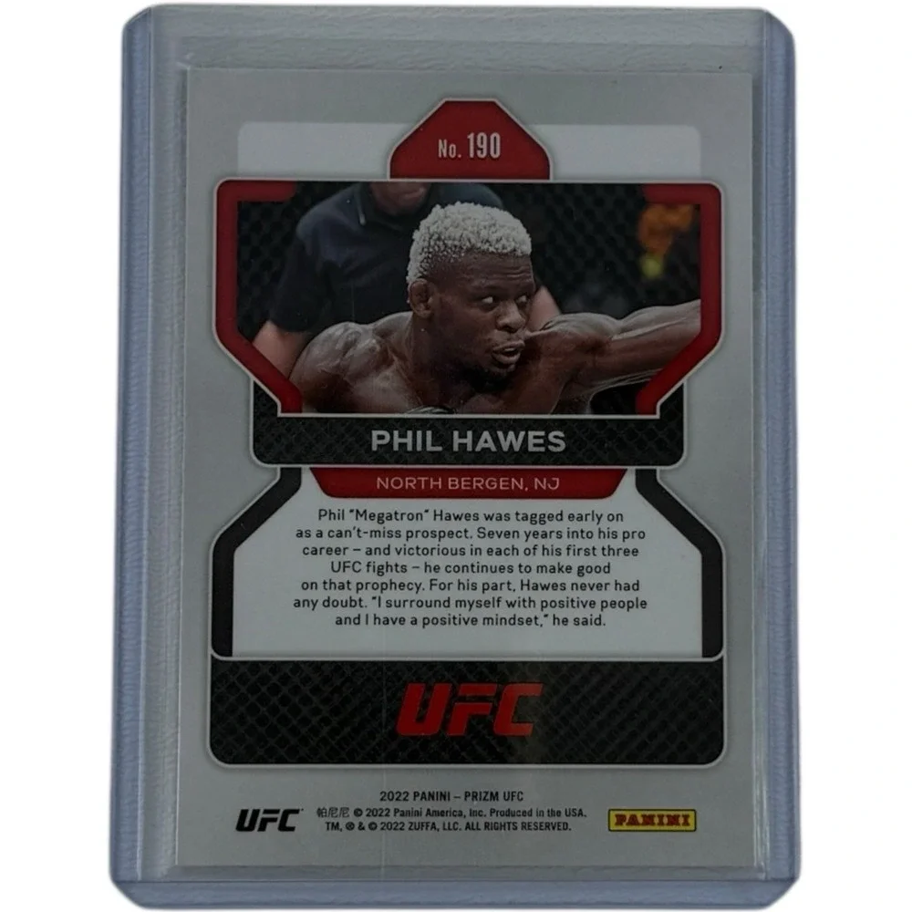 2022 Panini Prizm UFC Phil Hawes Base RC Rookie Card No.190‎